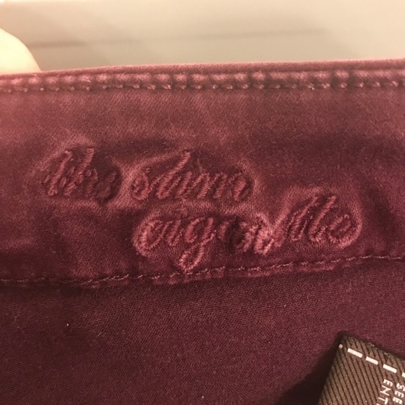 7 for all Mankind The slim Cigarette plum purple skinny denim jeans size 30 - Picture 6 of 12